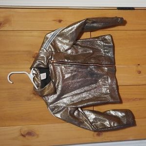 Wonder nation glitter light weight girls jacket 7/8
